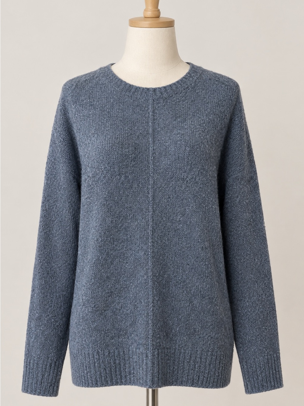 LOFT Cozy Crewneck Sweater in Slate Blue